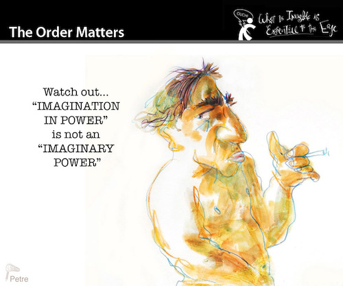 Cartoon: The Order Matters (medium) by PETRE tagged language,power,imagination