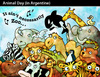 Cartoon: ANIMAL DAY in Argentine (small) by PETRE tagged nature wild lire