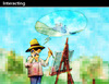 Cartoon: Interacting (small) by PETRE tagged analogic landscape digital painting
