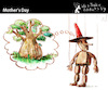 Cartoon: Mother Day (small) by PETRE tagged mother maternity puppet wood tree