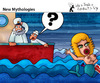 Cartoon: New Mythologies (small) by PETRE tagged gmo mermaids