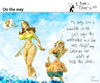 Cartoon: On the Way (small) by PETRE tagged sun,beach,vacations