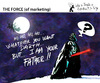 Cartoon: THE FORCE of marketing (small) by PETRE tagged christmas santaclaus gifts