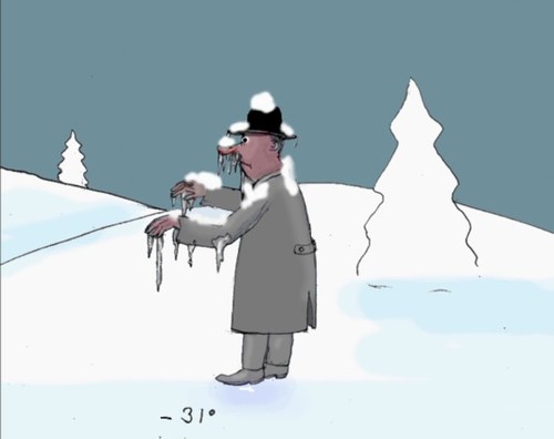 Cartoon: Hezz minus 31 degrees cold (medium) by Hezz tagged hezz