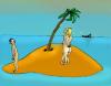 Cartoon: Am den Insel (small) by Hezz tagged insel