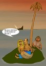 Cartoon: Poor wife (small) by Hezz tagged island wife poor