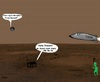 Cartoon: Property taxes (small) by Hezz tagged planet,mars,space,taxes,officials,ship,fallowing