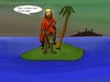 Cartoon: Who did they crucify that time? (small) by Hezz tagged island waterwalking