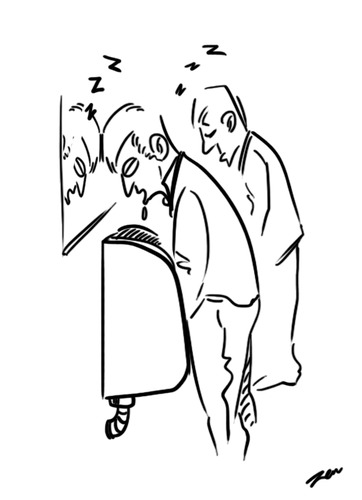 Cartoon: a quick sleep (medium) by thinhpham tagged zenchip,fun,wc,office,sleep