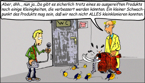 Cartoon: Mimmuts (medium) by Matthias Stehr tagged weihnachten,klonieren,gentechnik