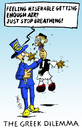 Cartoon: The greek dilemma (small) by Matthias Stehr tagged financial,crisis,the,greek,dilemma