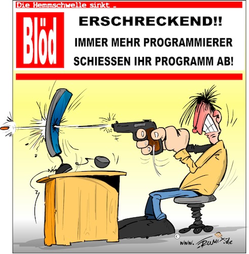 Cartoon: Gewaltexzesse bei Programmierer (medium) by Trumix tagged programmierer,hacker,programm,entwickler,breaking,news,programmierer,hacker,programm,entwickler,breaking,news