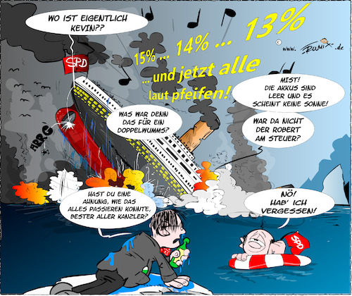 Cartoon: Kevin verlässt die SPD (medium) by Trumix tagged kevin,kuehnert,spd,titanic,eisberg,absturz,scholz,lauterbach,heil,buergergeld,migration,sozialsysteme,ueberschuldung,schulden,kevin,kuehnert,spd,titanic,eisberg,absturz,scholz,lauterbach,heil,buergergeld,migration,sozialsysteme,ueberschuldung,schulden