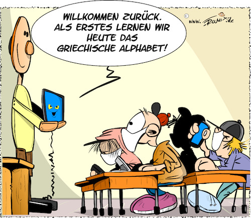 Cartoon: Lerne fürs Leben ... (medium) by Trumix tagged jesuismaxmustermann,lehrer,schulbeginn,jesuismaxmustermann,lehrer,schulbeginn