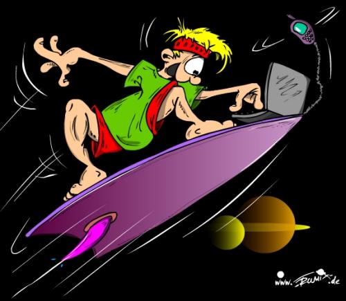 Cartoon: Xtreme Surfer (medium) by Trumix tagged surfer,surfing,sport