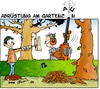 Cartoon: Abrüstung am Gartenzaun (small) by Trumix tagged abruestung,am,gartenzaun,laubblaeser,laub,herbst