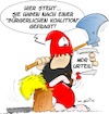 Cartoon: Buergerliche Koalition (small) by Trumix tagged ard,mdr,wahlsendung,buergerliche,koalition,afd,cdu,wiebke,binder