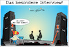 Cartoon: Das Sommerinterview (small) by Trumix tagged sommerinterview,weidel,ard,proteste