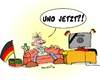Cartoon: Der Tag danach (small) by Trumix tagged fussball,europameisterschaft,em,yogi,jogi,löw,trummix,deutschland,fan,loch,sinnhaftigkeit,therapie