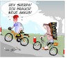 Cartoon: EBikes schaffen Arbeitsplätze (small) by Trumix tagged ebike,arbeitsplätze,boom,fahrrad