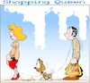 Cartoon: Shopping queen (small) by Trumix tagged shopping,queen,einkaufen,konsum,geld,einkaufsmeile,beziehung,hund,ehe,ehepaar