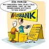 Cartoon: Unterm Strich zähl ich (small) by Trumix tagged postbank,gebühren,geld,überweisung,trummix,banking,banken