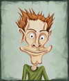 Cartoon: funny portrait (small) by gartoon tagged funny,portrait