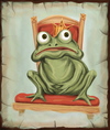 Cartoon: King frog (small) by gartoon tagged king,frog