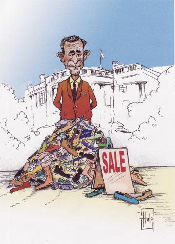 Cartoon: sale (medium) by Hule tagged bush