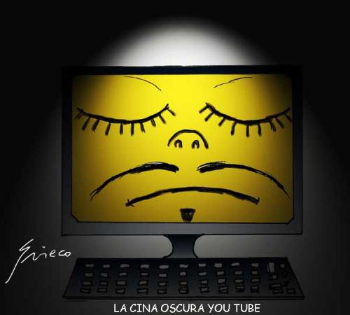 Cartoon: CENSURA CINESE (medium) by Grieco tagged you,tube,grieco