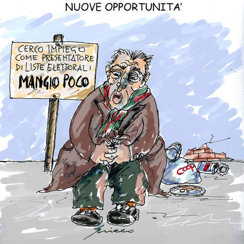 Cartoon: NUOVI LAVORI (medium) by Grieco tagged grieco,pdl,liste,elettorali