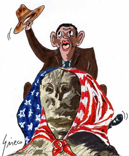 Cartoon: Obama al Cairo (medium) by Grieco tagged grieco,obama,cairo,sfinge