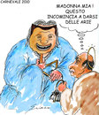 Cartoon: MASCHERE (small) by Grieco tagged grieco,berlusconi,maschere,carnevale