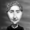 Cartoon: Agatha Christie (small) by RyanNore tagged agatha christie caricature drawing ryan nore