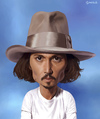 Cartoon: Johnny Depp (small) by penava tagged us,schauspieler,actor,celebrity,pirates,caribbean,film,movie