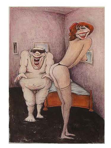 Cartoon: Blind Mans Buff (medium) by Steve B tagged prostitution