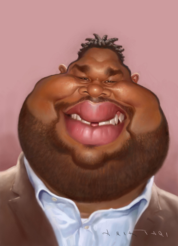 Cartoon: Anthony Anderson (medium) by Amir Taqi tagged anthony,anderson