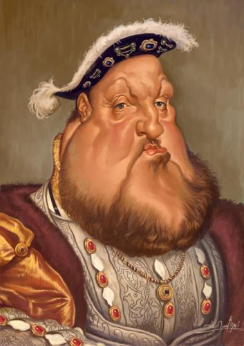 Cartoon: Henry VIII. (medium) by Amir Taqi tagged henry,viii,king