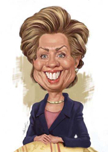Cartoon: Hillary Clinton (medium) by Amir Taqi tagged hillary,clinton