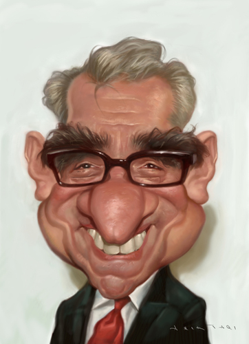 Cartoon: Martin Scorsese (medium) by Amir Taqi tagged martin,scorsese