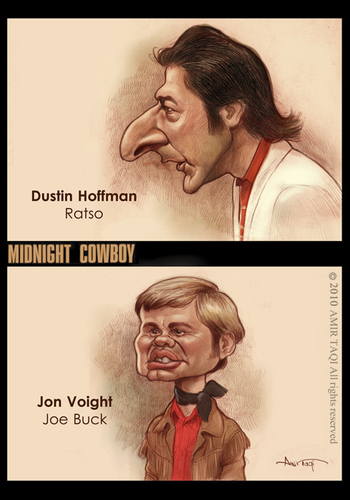 Cartoon: Midnight Cowboy (medium) by Amir Taqi tagged midnight,cowboy