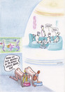 Cartoon: lolly und schnauf (small) by Petra Kaster tagged science,fiktion,digitalisierung,menschen,roboter