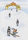 Cartoon: slalom (small) by Petra Kaster tagged russland,wintersport,putin,olympia,überwachung,agenten,kgb