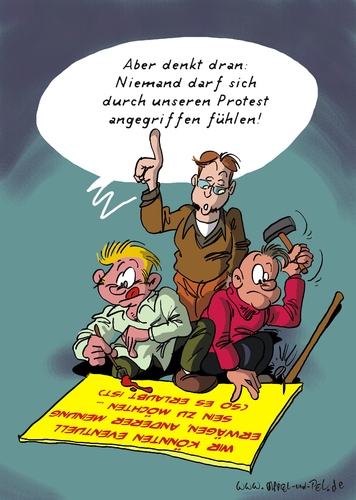 Cartoon: Protest 2011 (medium) by Marcel und Pel tagged occupy,protest,protestcamp,protestlager,demonstrationen,finanzkrise,bankenkrise,banken,feigheit,mutlosigkeit,konformismus,stichwörter
