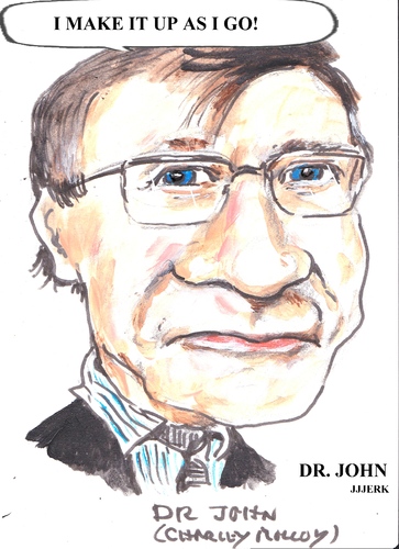Cartoon: Doctor John (medium) by jjjerk tagged doctor,john,tie,cartoon,caricature,play,irish,ireland