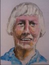 Cartoon: Ann (small) by jjjerk tagged ann irish ireland artist cartoon caricature portrait coolock library art group blue blonde