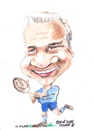 Cartoon: Brent Pope (small) by jjjerk tagged brent,pope,new,zealand,zurich,cartoon,caricature,rugby,ireland,irish,blue,ball