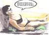 Cartoon: In the Spanish sun (small) by jjjerk tagged mary spain ben el madina ireland irish cartoon caricature
