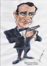 Cartoon: JAMES BOND (small) by jjjerk tagged james,bond,sean,connery,gun,suit,bow,film,spy,007