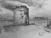Cartoon: Martello Tower Donabate (small) by jjjerk tagged martello,tower,cartoon,caricature,drawing,draw,me,seaside,irish,ireland